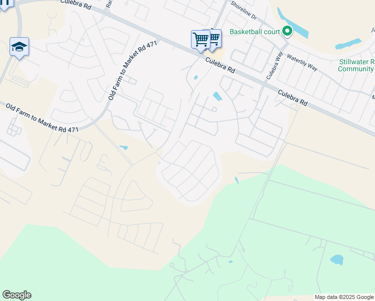 map of restaurants, bars, coffee shops, grocery stores, and more near 7346 Viridian View in San Antonio