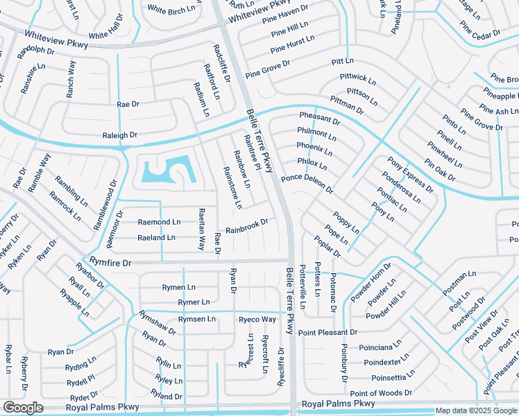 map of restaurants, bars, coffee shops, grocery stores, and more near 42 Rainstone Lane in Palm Coast