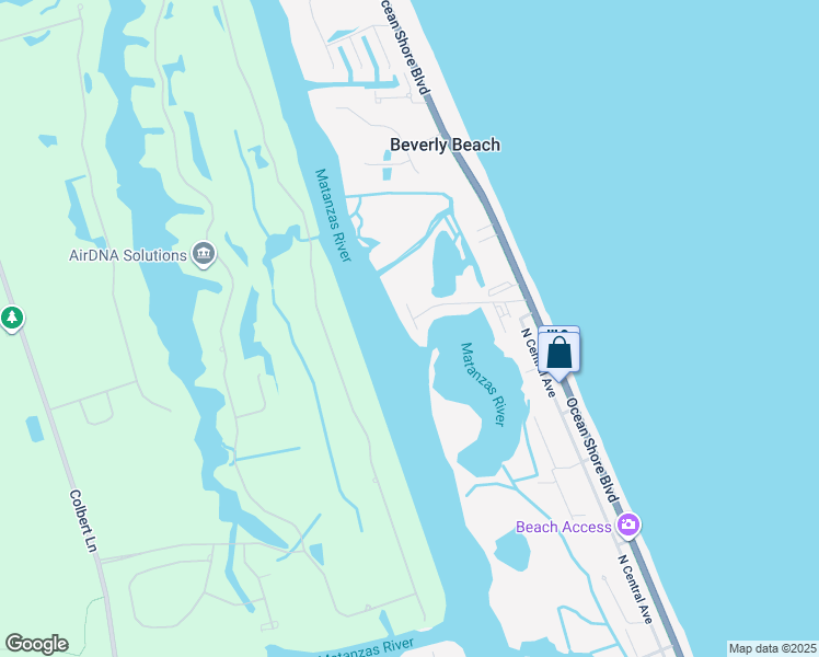 map of restaurants, bars, coffee shops, grocery stores, and more near 806 Ocean Marina Drive in Flagler Beach