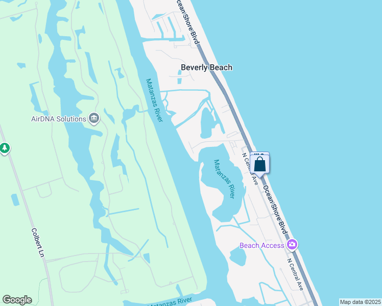 map of restaurants, bars, coffee shops, grocery stores, and more near 806 Ocean Marina Drive in Flagler Beach
