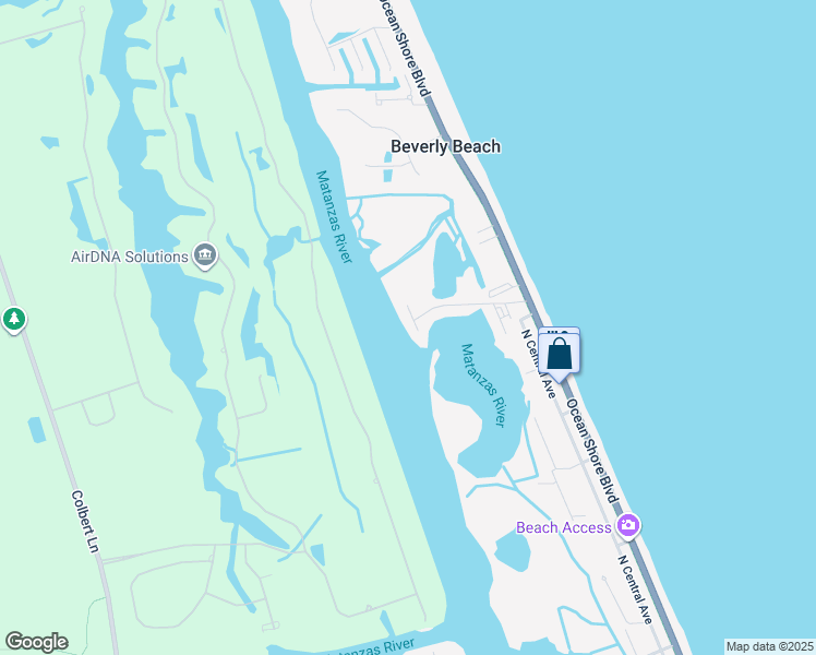 map of restaurants, bars, coffee shops, grocery stores, and more near 806 Ocean Marina Drive in Flagler Beach