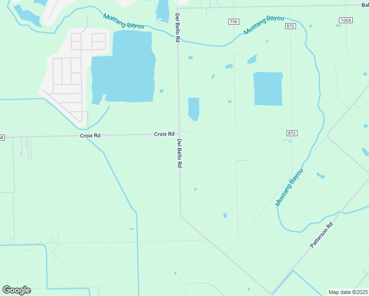 map of restaurants, bars, coffee shops, grocery stores, and more near 5723 Del Bello Road in Manvel