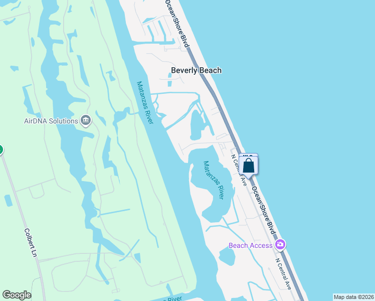 map of restaurants, bars, coffee shops, grocery stores, and more near 806 Ocean Marina Drive in Flagler Beach