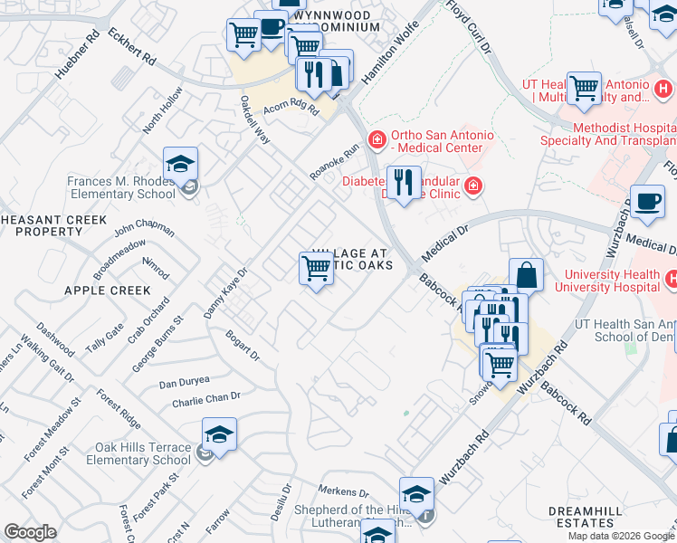 map of restaurants, bars, coffee shops, grocery stores, and more near in 