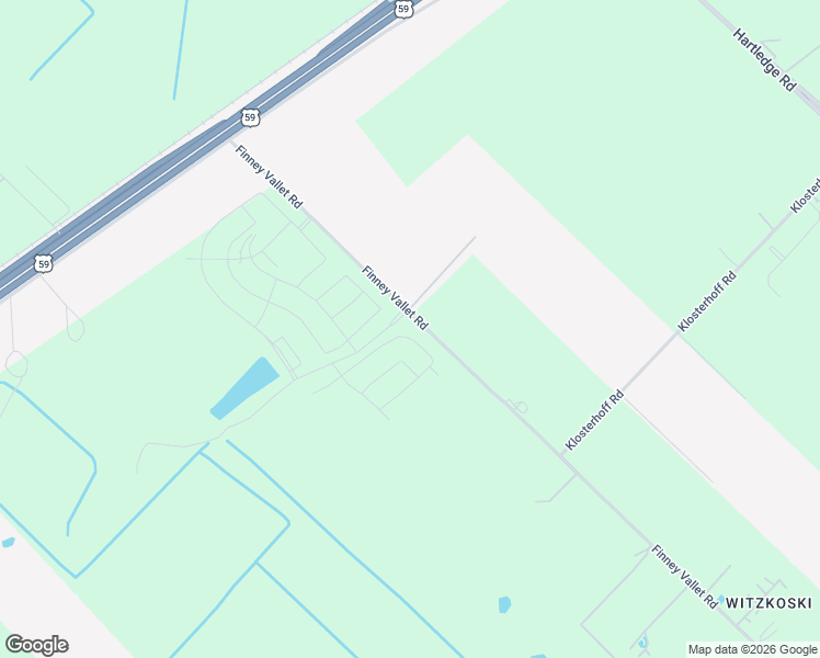 map of restaurants, bars, coffee shops, grocery stores, and more near 618 Finney Vallet Road in Rosenberg