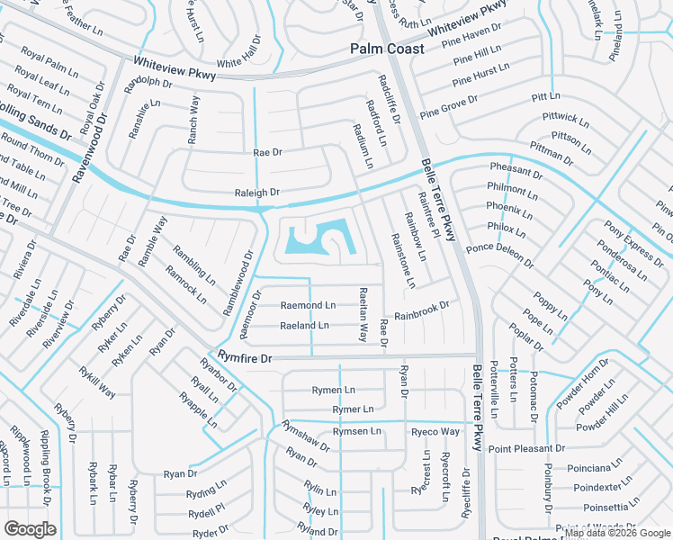 map of restaurants, bars, coffee shops, grocery stores, and more near 4 Royale Lane in Palm Coast
