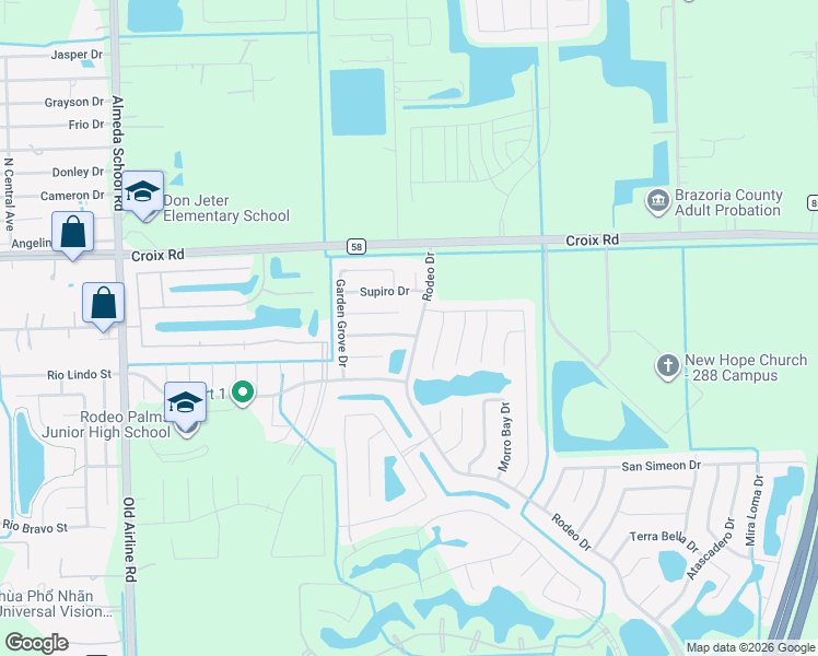 map of restaurants, bars, coffee shops, grocery stores, and more near 4 Signal Hill Drive in Manvel
