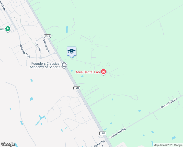 map of restaurants, bars, coffee shops, grocery stores, and more near 12700 Woman Hollering Road in Schertz