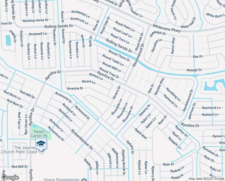 map of restaurants, bars, coffee shops, grocery stores, and more near 59 Riviera Drive in Palm Coast