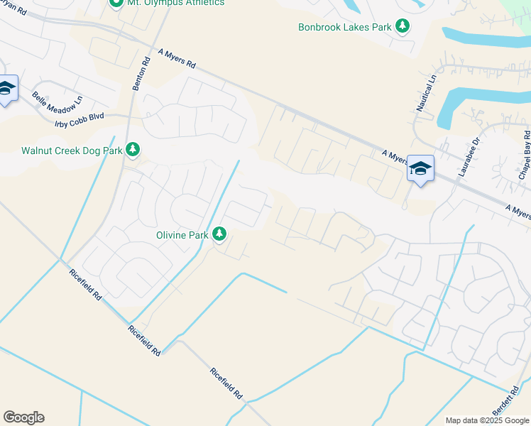 map of restaurants, bars, coffee shops, grocery stores, and more near 7800-7862 A Meyers Road in Richmond