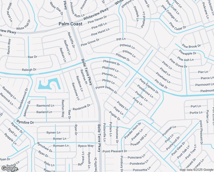 map of restaurants, bars, coffee shops, grocery stores, and more near in Palm Coast