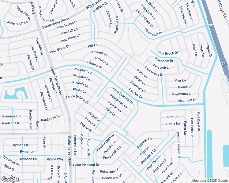 map of restaurants, bars, coffee shops, grocery stores, and more near 40 Pin Oak Drive in Palm Coast