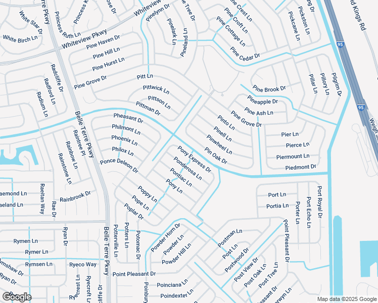 map of restaurants, bars, coffee shops, grocery stores, and more near 40 Pin Oak Drive in Palm Coast