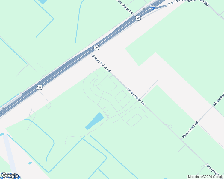 map of restaurants, bars, coffee shops, grocery stores, and more near 459 Finney Vallet Road in Rosenberg