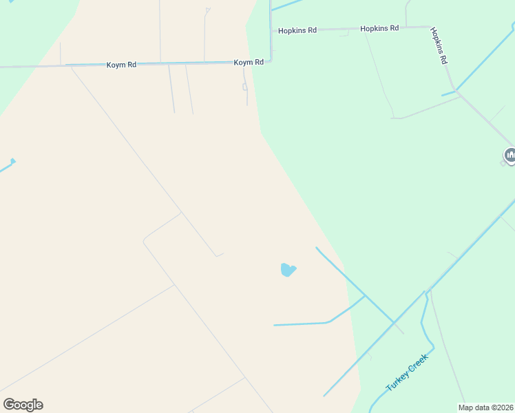 map of restaurants, bars, coffee shops, grocery stores, and more near Koym Road in Beasley