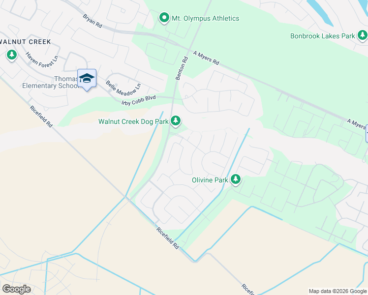 map of restaurants, bars, coffee shops, grocery stores, and more near 2318 Dovetail Park Lane in Richmond