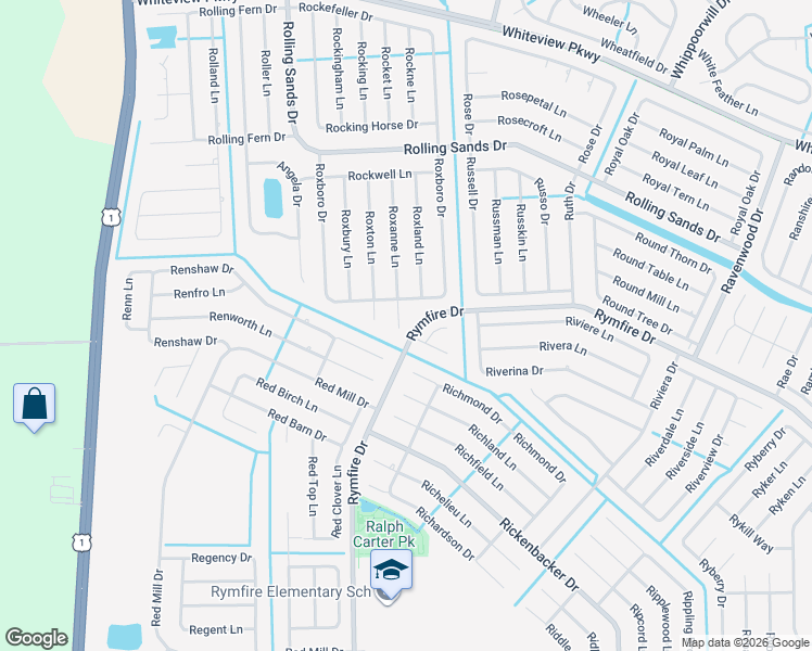 map of restaurants, bars, coffee shops, grocery stores, and more near 9 Roxanne Place in Palm Coast