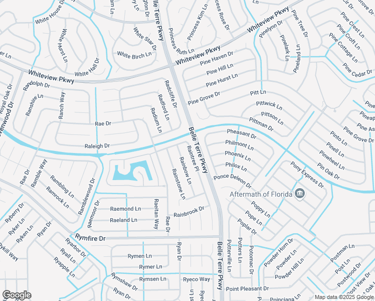 map of restaurants, bars, coffee shops, grocery stores, and more near 15 Raintree Place in Palm Coast
