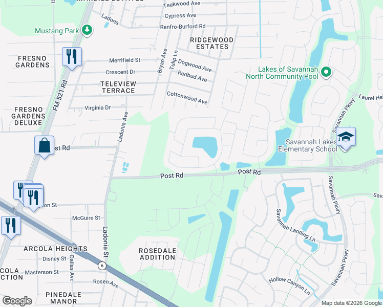 map of restaurants, bars, coffee shops, grocery stores, and more near in Fresno
