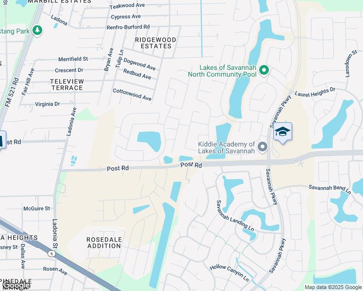 map of restaurants, bars, coffee shops, grocery stores, and more near 5131 Victory Shores Lane in Rosharon