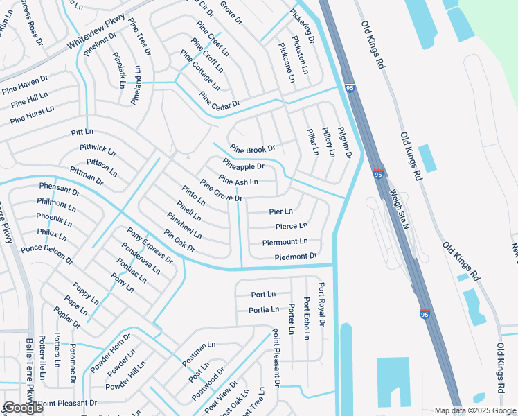map of restaurants, bars, coffee shops, grocery stores, and more near 136 Pine Grove Drive in Palm Coast