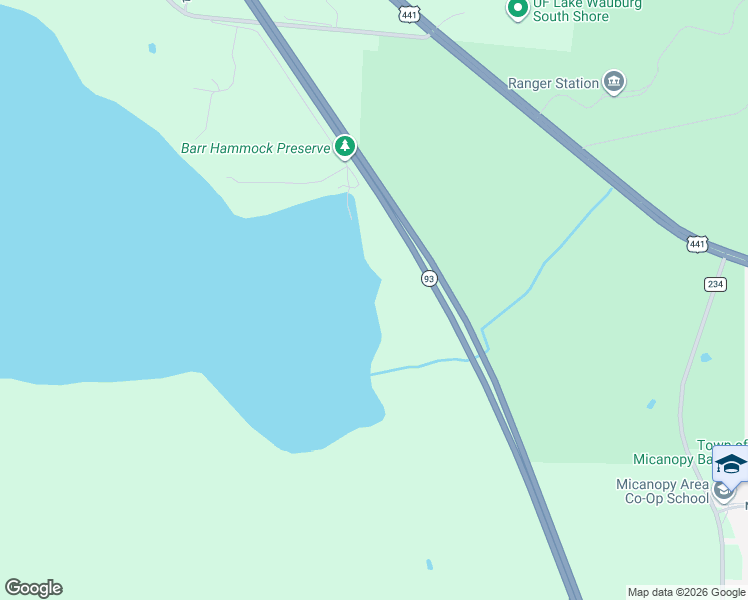 map of restaurants, bars, coffee shops, grocery stores, and more near in Micanopy