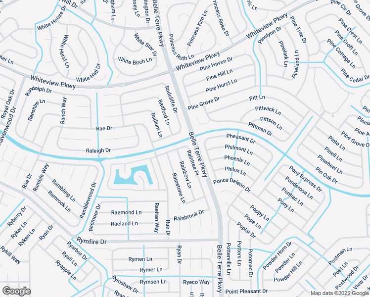 map of restaurants, bars, coffee shops, grocery stores, and more near 15 Raintree Place in Palm Coast