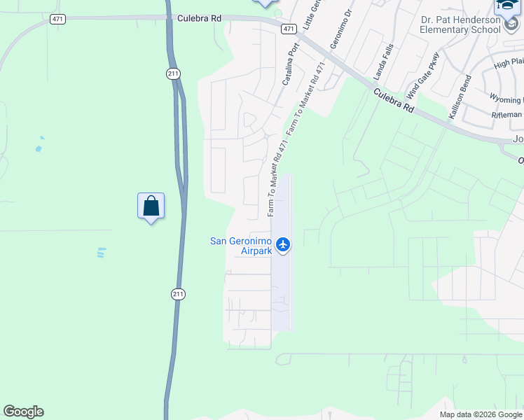 map of restaurants, bars, coffee shops, grocery stores, and more near 7814 Blackhawk Pass in San Antonio