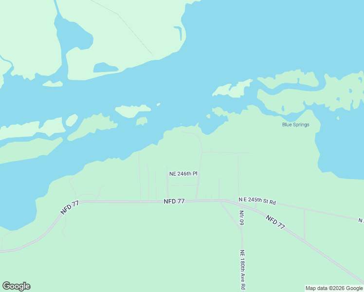 map of restaurants, bars, coffee shops, grocery stores, and more near 24750 Northeast 177th Terrace in Fort McCoy