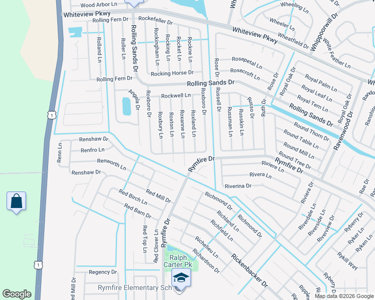 map of restaurants, bars, coffee shops, grocery stores, and more near 35 Roxanne Ln in Palm Coast