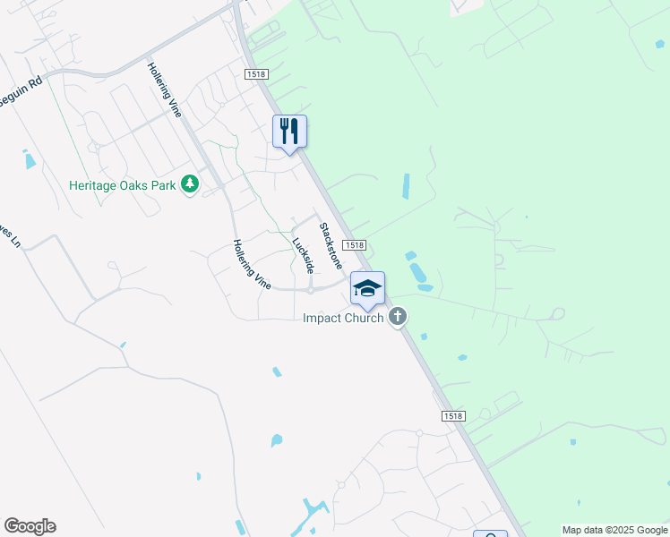 map of restaurants, bars, coffee shops, grocery stores, and more near 12300 Lattice Cove in Schertz