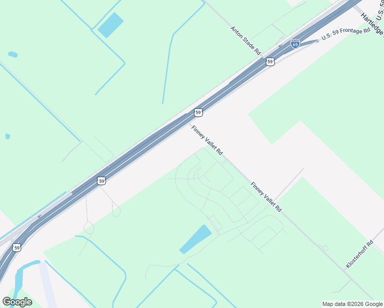 map of restaurants, bars, coffee shops, grocery stores, and more near 222 Finney Vallet Road in Rosenberg