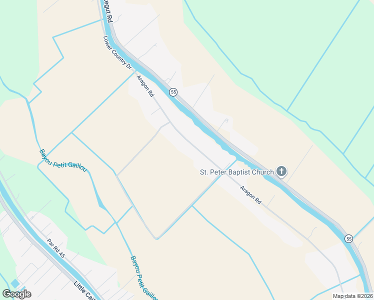 map of restaurants, bars, coffee shops, grocery stores, and more near 422-434 Aragon Road in Montegut