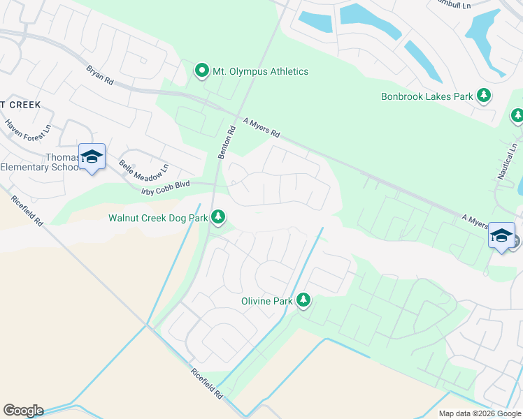 map of restaurants, bars, coffee shops, grocery stores, and more near 7414 Dry Stone Lane in Richmond
