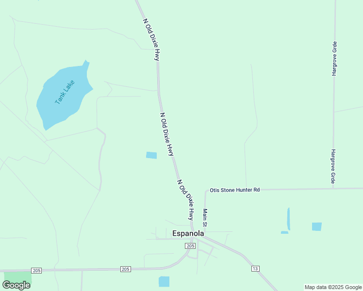 map of restaurants, bars, coffee shops, grocery stores, and more near 3284 North Old Dixie Highway in Bunnell