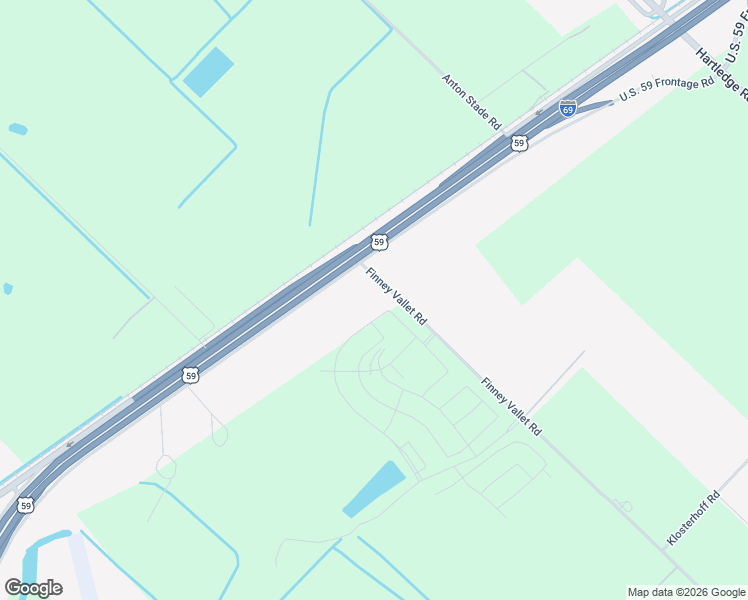 map of restaurants, bars, coffee shops, grocery stores, and more near 222 Finney Vallet Road in Rosenberg