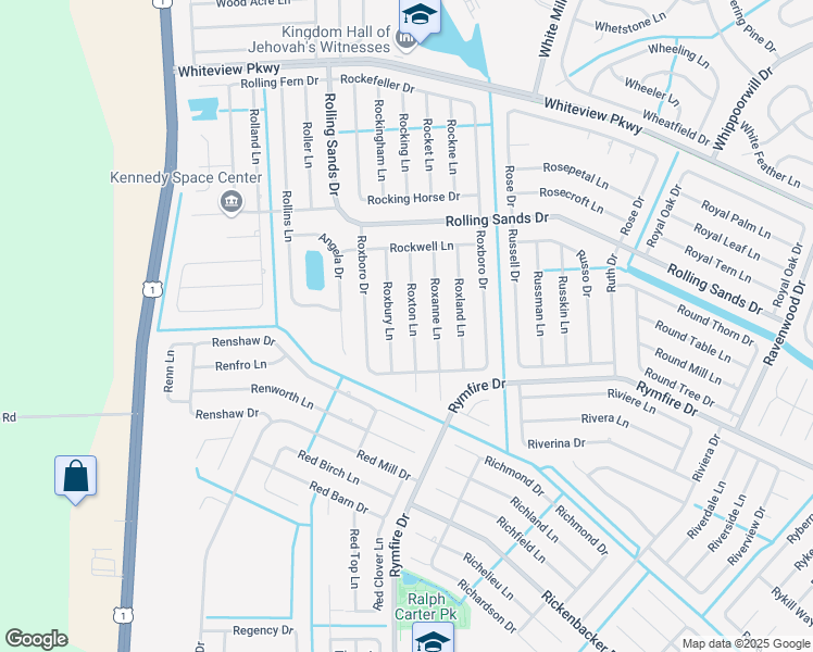 map of restaurants, bars, coffee shops, grocery stores, and more near 22 Roxton Lane in Palm Coast