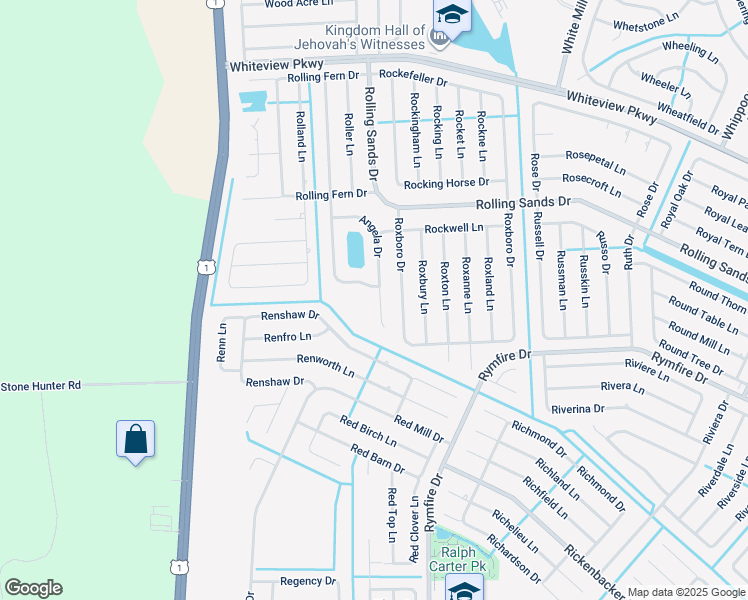 map of restaurants, bars, coffee shops, grocery stores, and more near 34 Angela Drive in Palm Coast