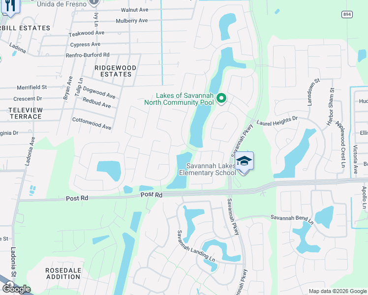 map of restaurants, bars, coffee shops, grocery stores, and more near 14002 Falling Sky Lane in Arcola