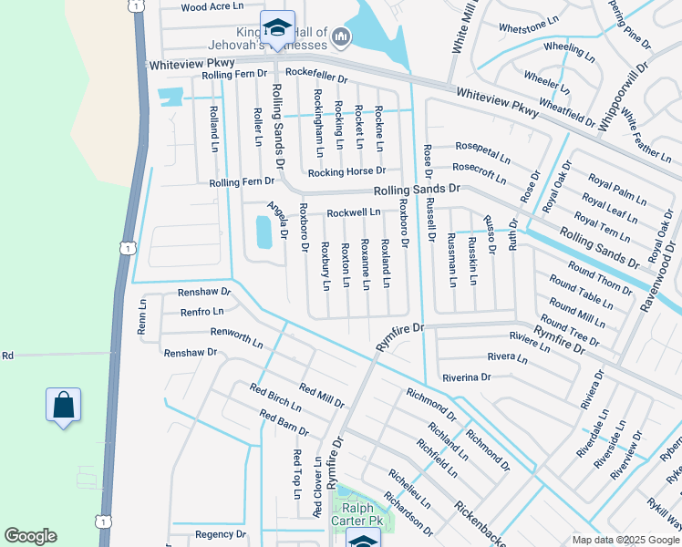 map of restaurants, bars, coffee shops, grocery stores, and more near 22 Roxton Lane in Palm Coast