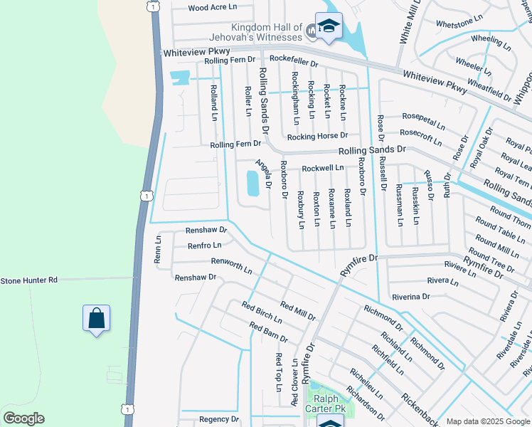 map of restaurants, bars, coffee shops, grocery stores, and more near 34 Angela Drive in Palm Coast