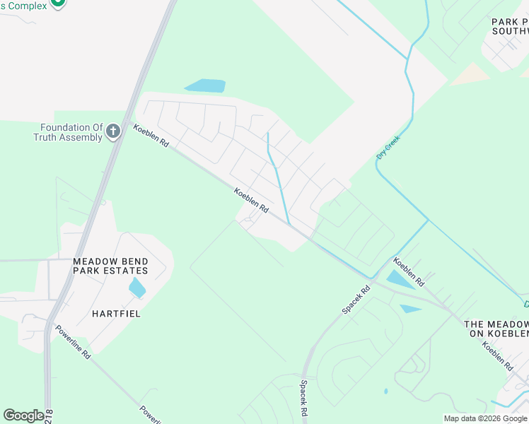 map of restaurants, bars, coffee shops, grocery stores, and more near 5330 Koeblen Road in Rosenberg