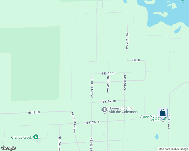 map of restaurants, bars, coffee shops, grocery stores, and more near Northeast 125 Street in Archer