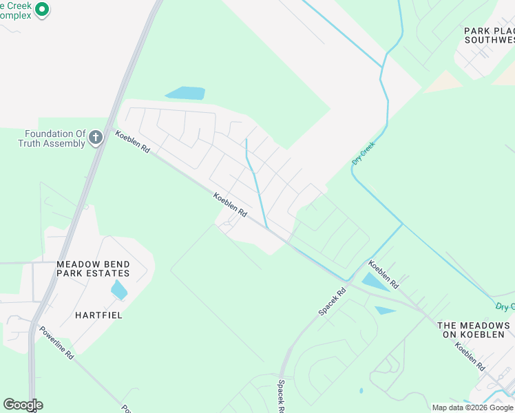 map of restaurants, bars, coffee shops, grocery stores, and more near 5330 Koeblen Road in Rosenberg