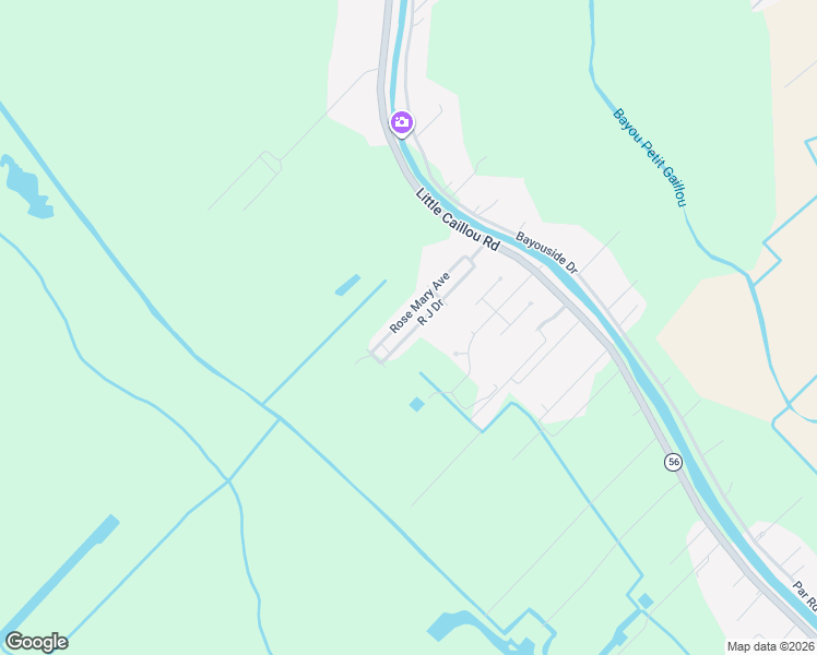 map of restaurants, bars, coffee shops, grocery stores, and more near 301-399 Rose Mary Ave in Chauvin