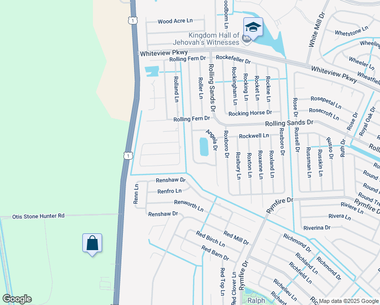 map of restaurants, bars, coffee shops, grocery stores, and more near 62 Rollins Lane in Palm Coast