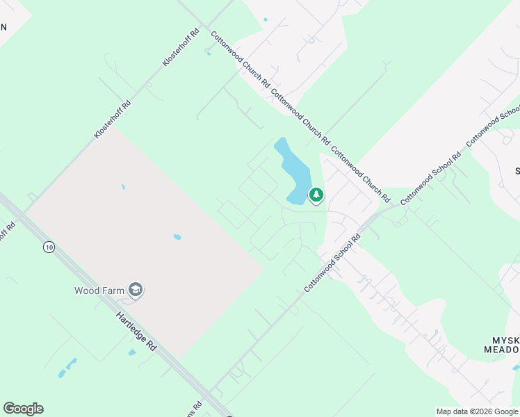 map of restaurants, bars, coffee shops, grocery stores, and more near 3415 Cottonwood School Road in Rosenberg