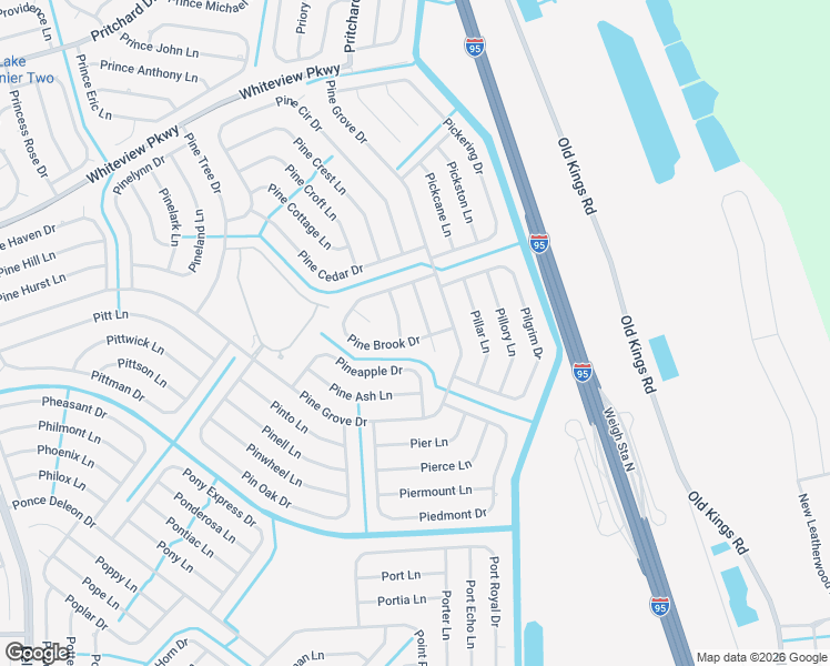 map of restaurants, bars, coffee shops, grocery stores, and more near 63 Pine Brook Drive in Palm Coast