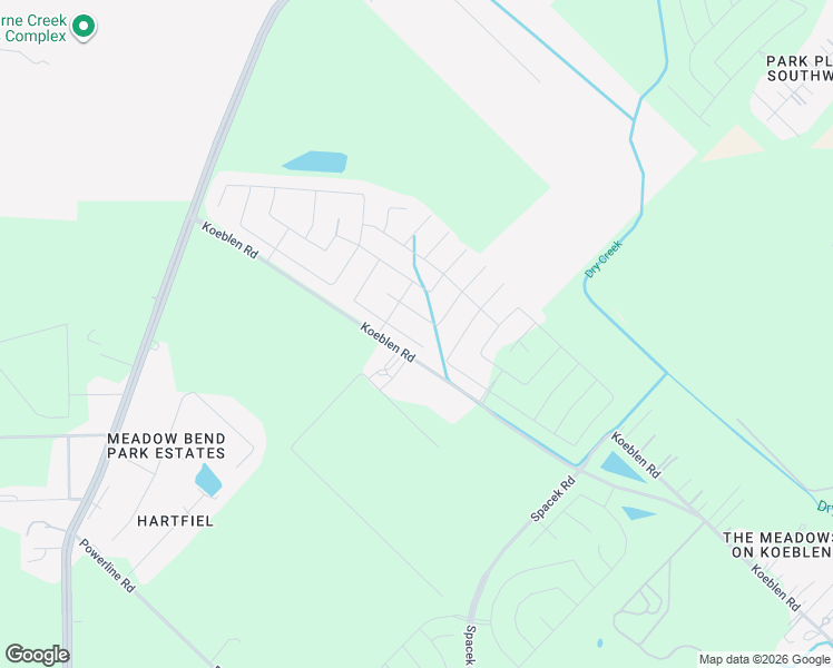 map of restaurants, bars, coffee shops, grocery stores, and more near 5330 Koeblen Road in Rosenberg