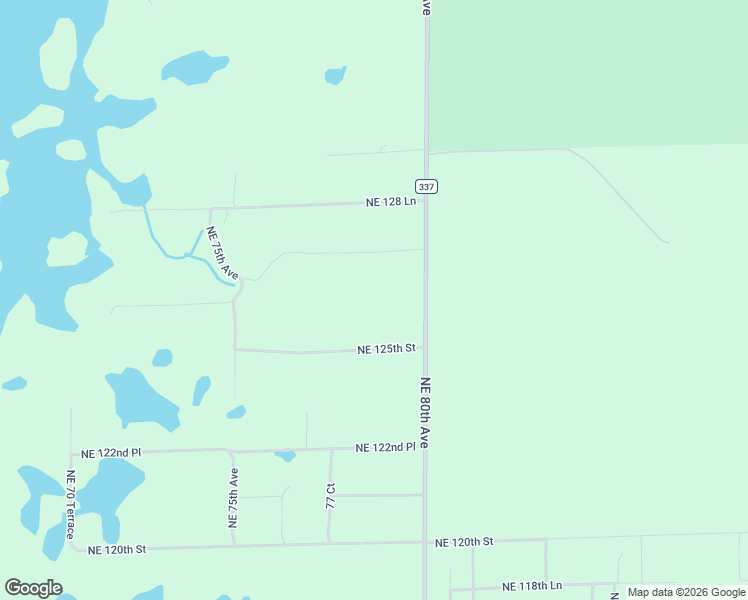 map of restaurants, bars, coffee shops, grocery stores, and more near 7831 Northeast 125th Street in Bronson